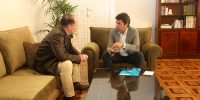 Carlos Mazón propone a Emilio Bascuñana coordinar a los alcaldes de la Mesa Provincial del Agua
