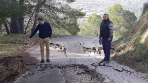 Diputación sube a 250.000€ las ayudas urgentes para la apertura de caminos afectados por el temporal y estudia crear una nueva línea para la reparación de estas vías