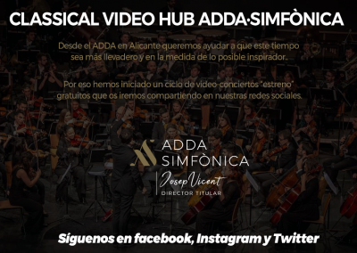 CICLO DE VIDEOCONCIERTOS ESTRENO EN REDES SOCIALES