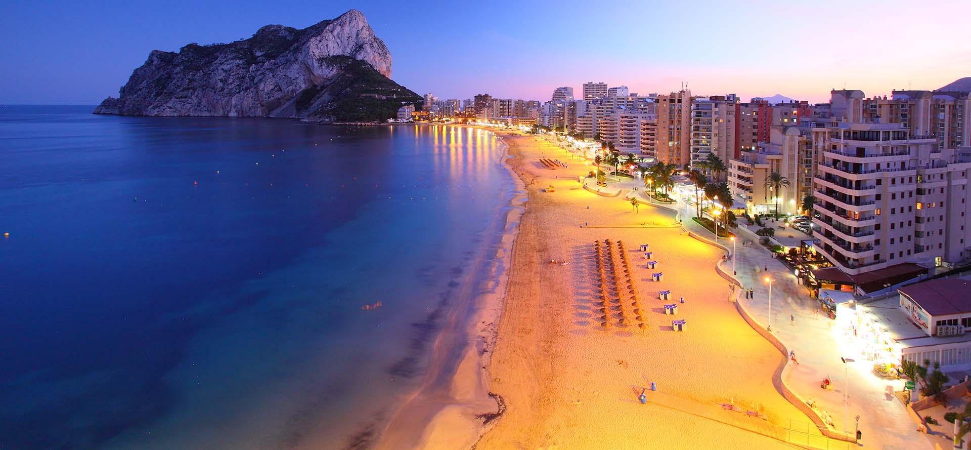 Calpe-Vistas playa y peñon