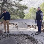 La Diputación sufraga con 180.000 euros la reapertura de los caminos de medio centenar de municipios afectados por la borrasca Gloria