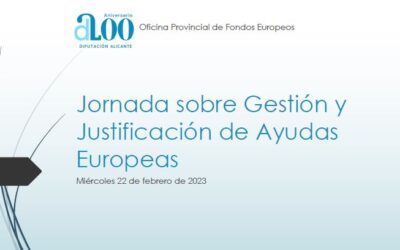 Gestión y Justificación de Ayudas Europeas
